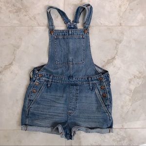 MADEWELL Denim Short Overalls
